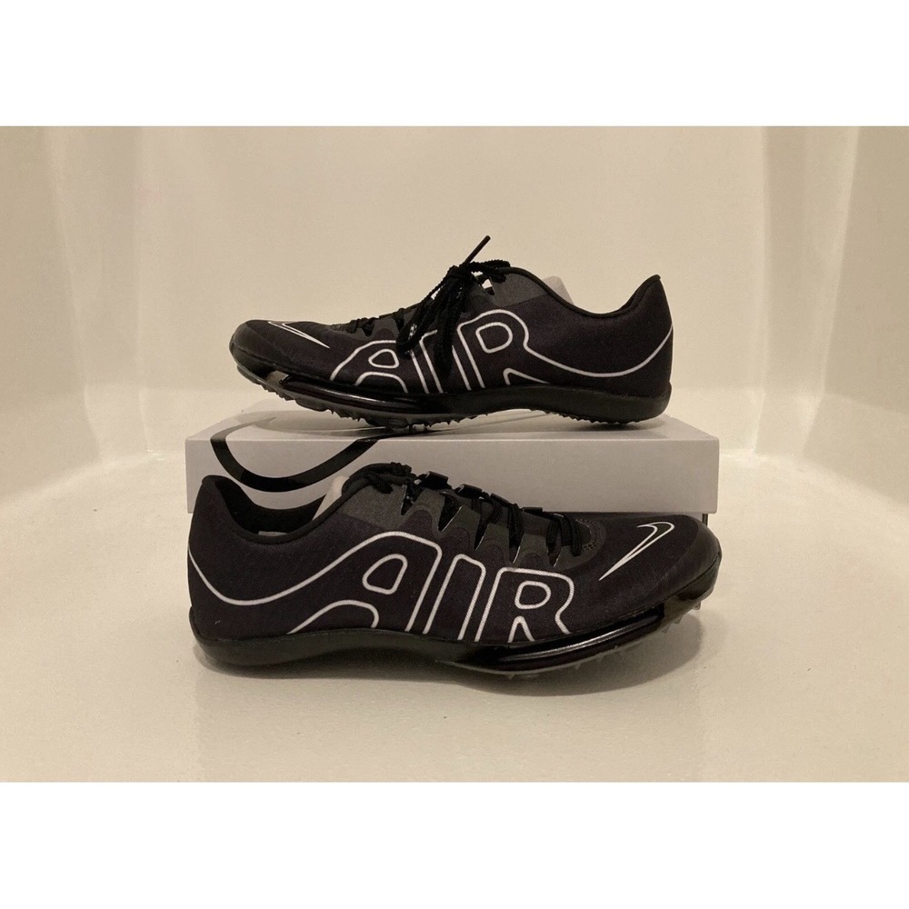 Nike Air Zoom Maxfly 'AIR' More Uptempo Black White Mens Track Spikes Size 8 M